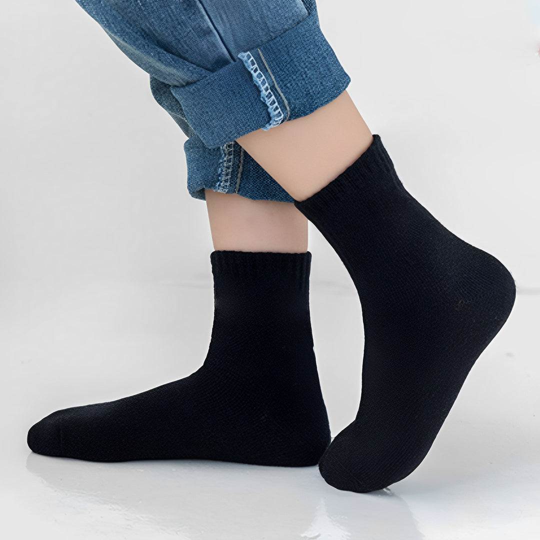 Schwarz - Socken für Kinder, 3 Paar